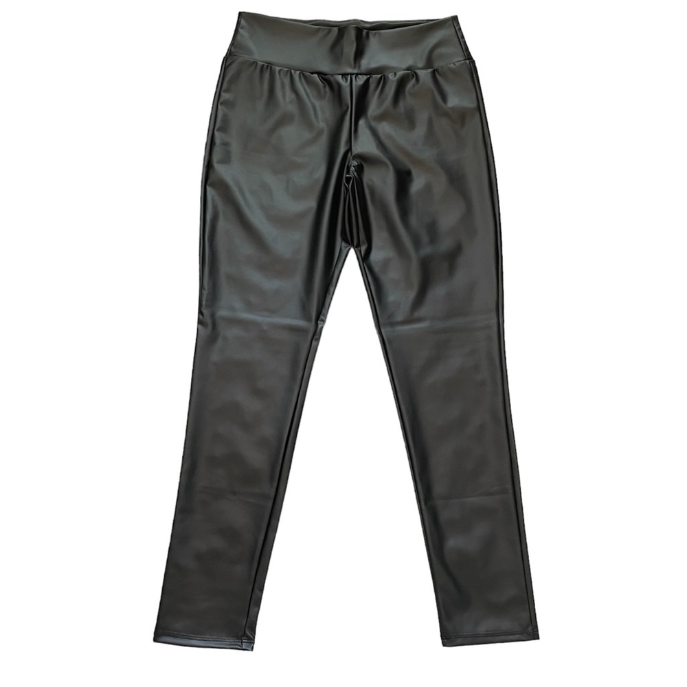 Mittoshop High Rise Faux Leather Leggings